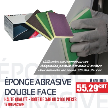 Éponge abrasive double face