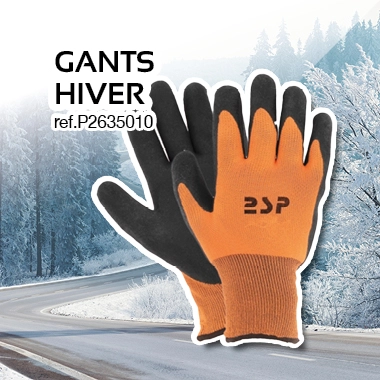 Gants de protection double enduction latex hiver
