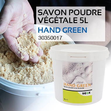 Savon poudre végétale à la lavande HAND GREEN