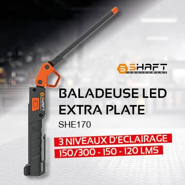 Baladeuse extra plate LED 3 niveaux d'éclairage